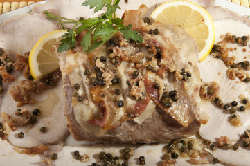 roast pork with green pepper