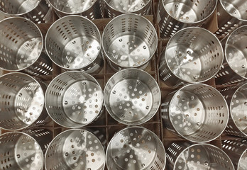 Stainless Steel cup background