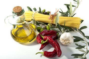 bucatini with oil and chilli