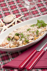 risotto with seafood