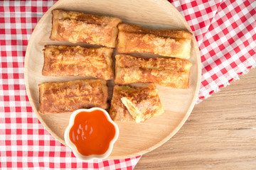 Fried cheese sandwich