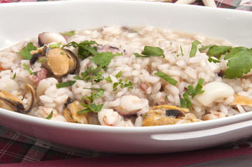 risotto with seafood