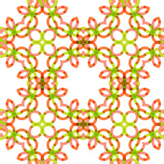 Seamless vector geometric abstract pattern. Creative round