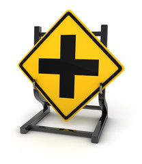 Road sign - crossroad
