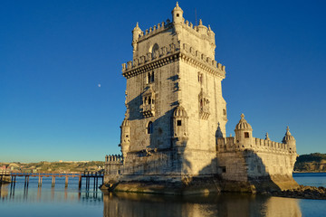 Obraz premium Torre de Belem atardecer