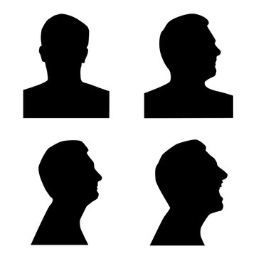 Profile silhouette set