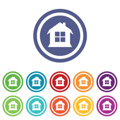 House signs colored set