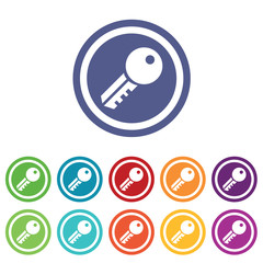 Key signs colored set