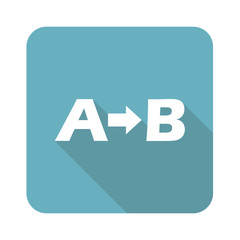 A-B logic icon, square