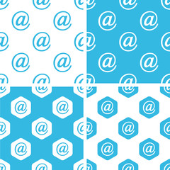 At sign patterns set