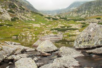 mountain lake in high tatras