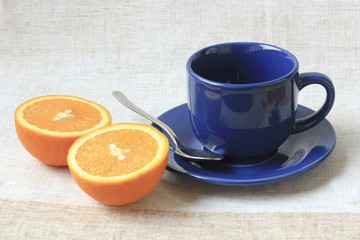 The cup and the orange