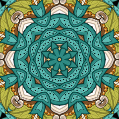Vector Seamless Abstract Tribal Pattern