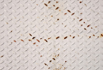 Riffelblech mit Rostflecken