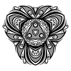 Vector Beautiful Deco Black Triangle