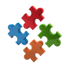 Colorful puzzle icon