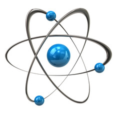 Blue atom icon