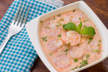 ceviche de camarones