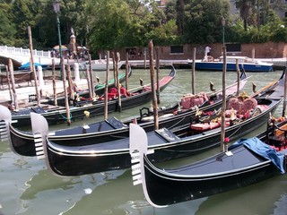Las góndolas de Venecia