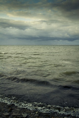 Summer sun shines and the ocean