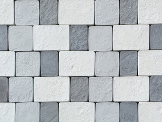 White and grey paving (floor) tile
