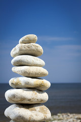 Fototapeta na wymiar stones stacked