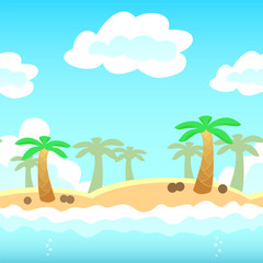 Beach Game Background
