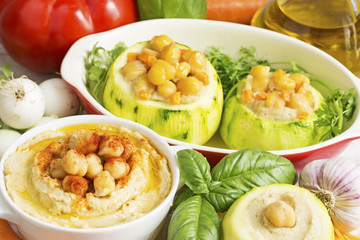 Hummus with vegetables