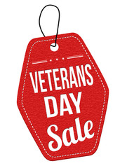 Veterans Day Sale label or price tag