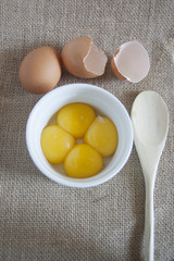yellow egg yolks for baking cake