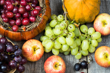 Fruits and vegetables.