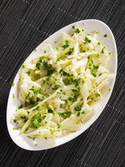 Daikon radish salad