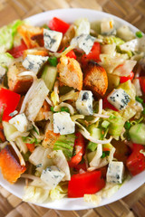 Blue cheese and tomatos salad