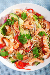Asian salad with noodles
