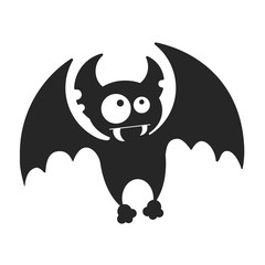 Vampire Dracula for Halloween. Vector icon in style flat