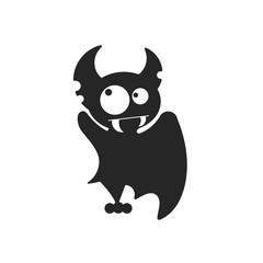 Vampire Dracula for Halloween. Vector icon in style flat