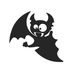 Vampire Dracula for Halloween. Vector icon in style flat