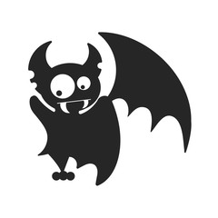 Vampire Dracula for Halloween. Vector icon in style flat