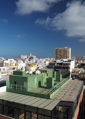 Fototapeta premium rooftop view condos hotels Las Palmas capital Grand Canary Islan