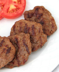 Grilled Turkish meatball ( Kofte )
