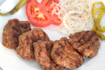 Grilled Turkish meatball ( Kofte )
