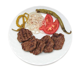 Grilled Turkish meatball ( Kofte )