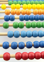 Clorful abacus beads