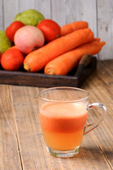 Mix organic vegetable juice