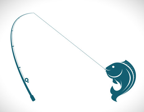 Vintage Fishing Rod With Spinning Reel On White Background Isolated Vector  Illustration Royalty Free SVG, Cliparts, Vectors, and Stock Illustration.  Image 147737366.