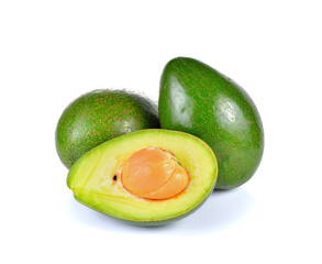 Avocado  on  white background.