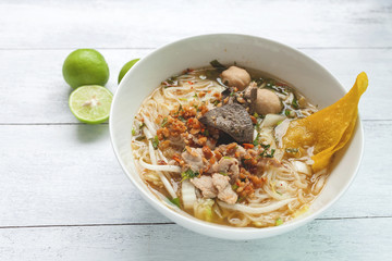 Thai style noodle Tom Yum 
