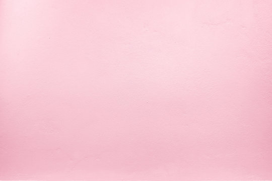Pink Pastel Color Paint On Cement Wall, Texture Background