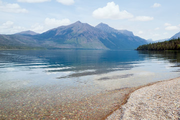 Lake McDonald in Glacier National Park in the early morning. Mon