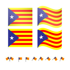 Catalonia Pro-Independence Flags